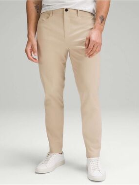 NWOT Lululemon Men’s ABC Bonded Twill Slim-Fit Pants, Trench, Size 34